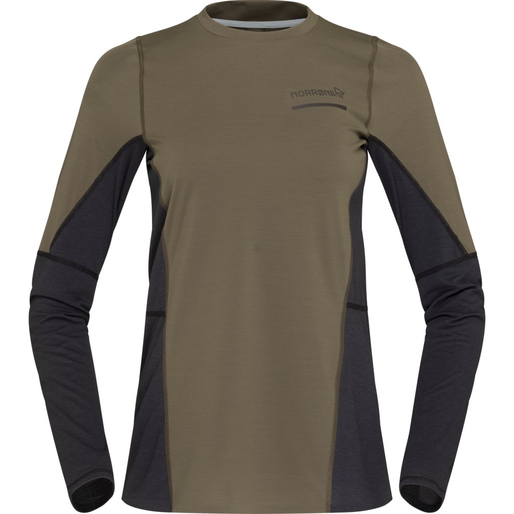 Norrona senja equaliser lightweight Long sleeve Women - Olive Night