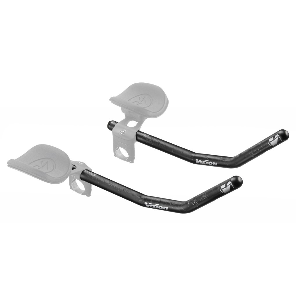 Vision Trimax Carbon Extensions for Clip-On Aerobars - Reversible - J-Bend