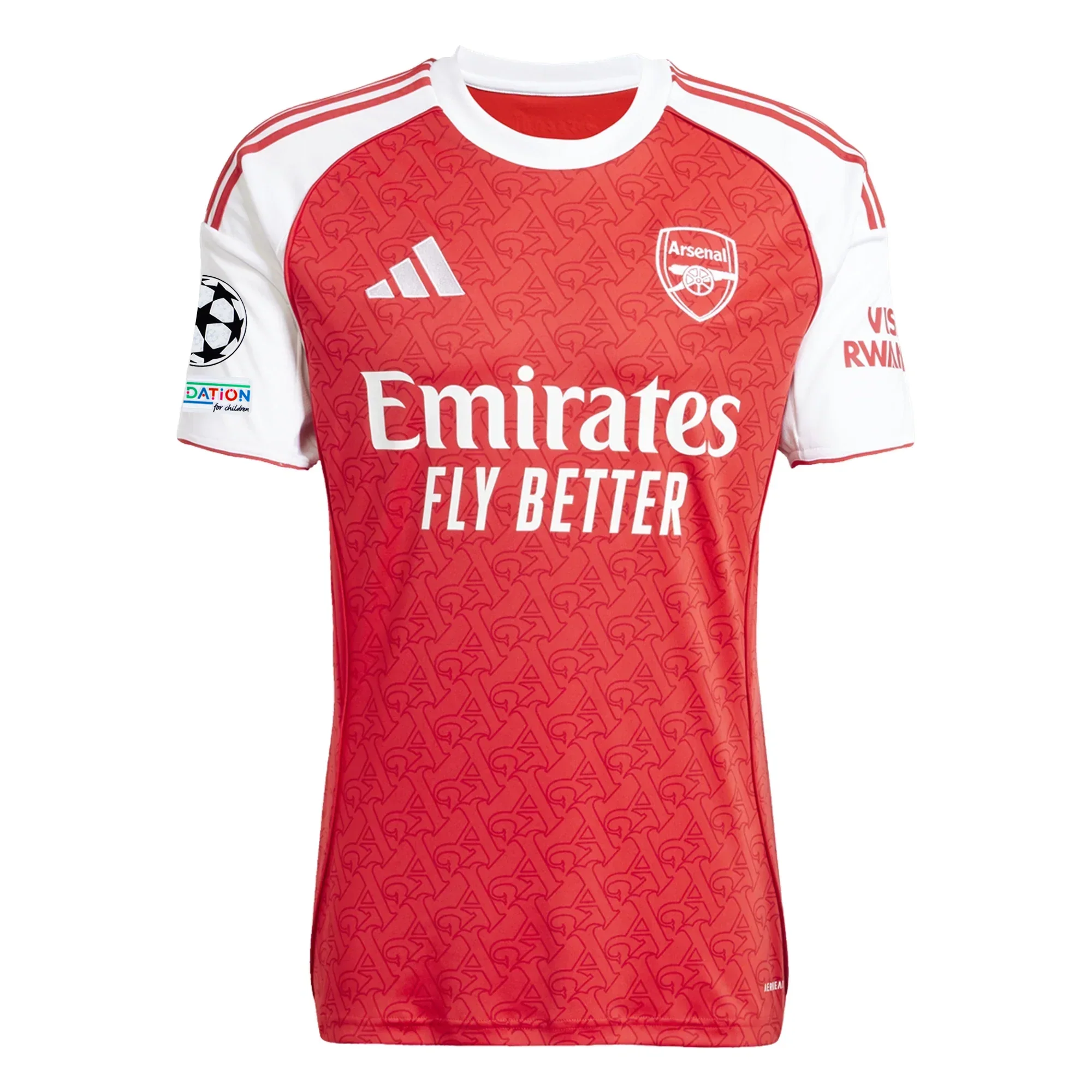 Arsenal Home Jersey w/ Champions League Patches 25/26 (Better Scarlet/White)