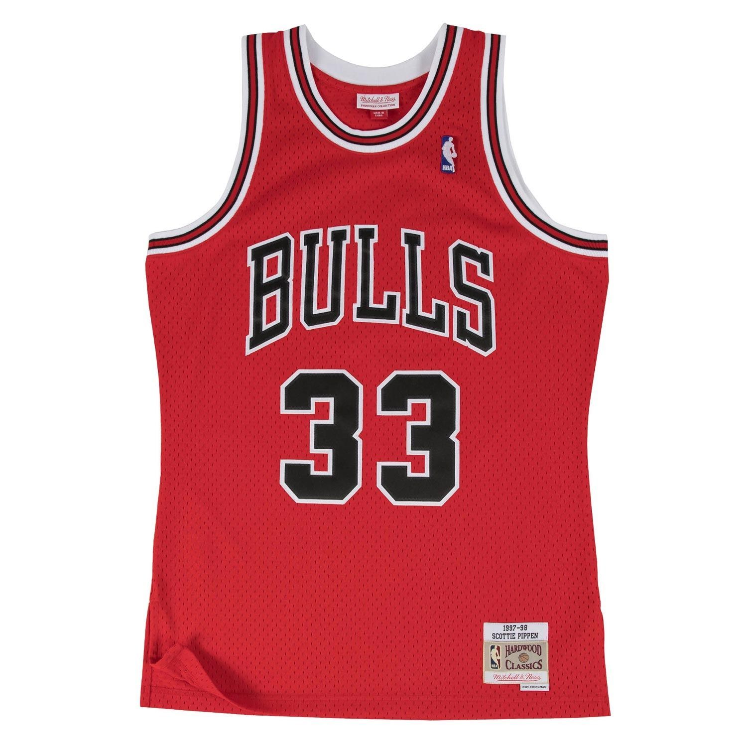Scottie Pippen #33 Chicago Bulls 1997-98 Swingman NBA Jersey Red
