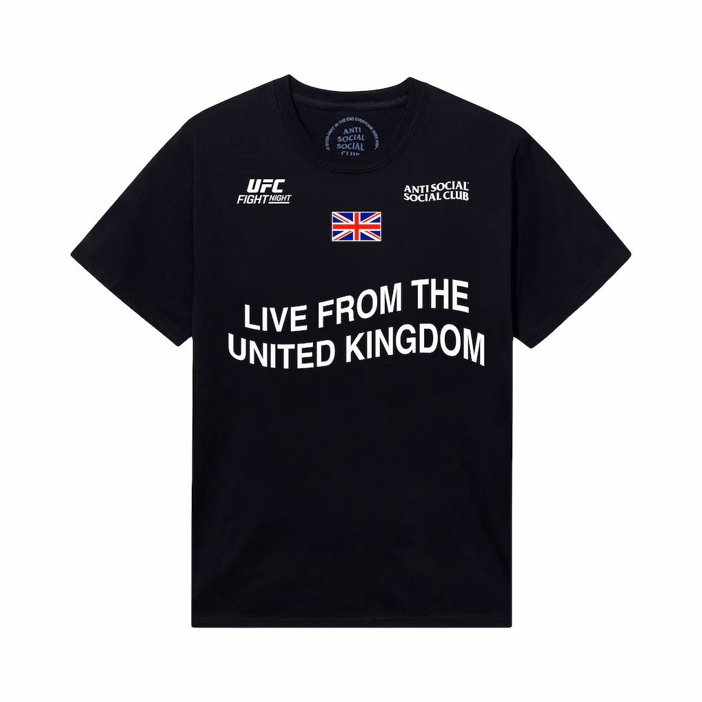 UFC x ASSC London Fight Night T-Shirt - Black - Mens