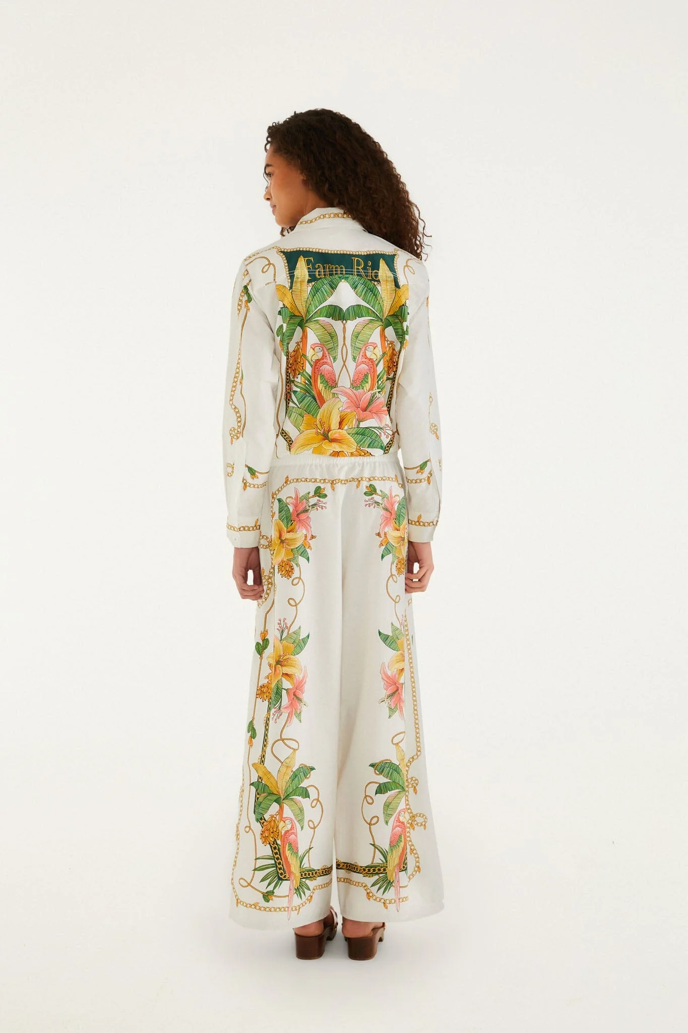 Tropical Royalty Off-White Pants