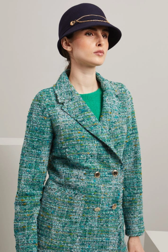 Wool cloche - NIGHT BLUE