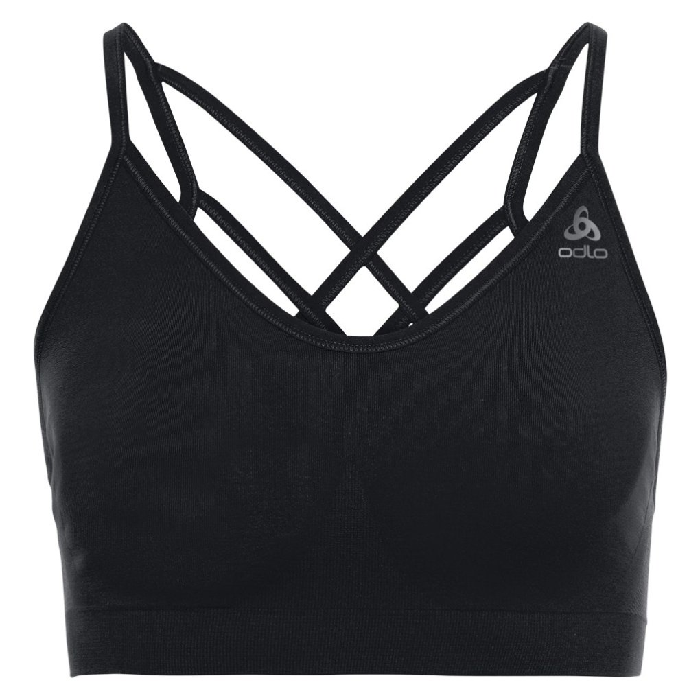 Odlo Seamless Soft Sports Bra Women - black - grey melange