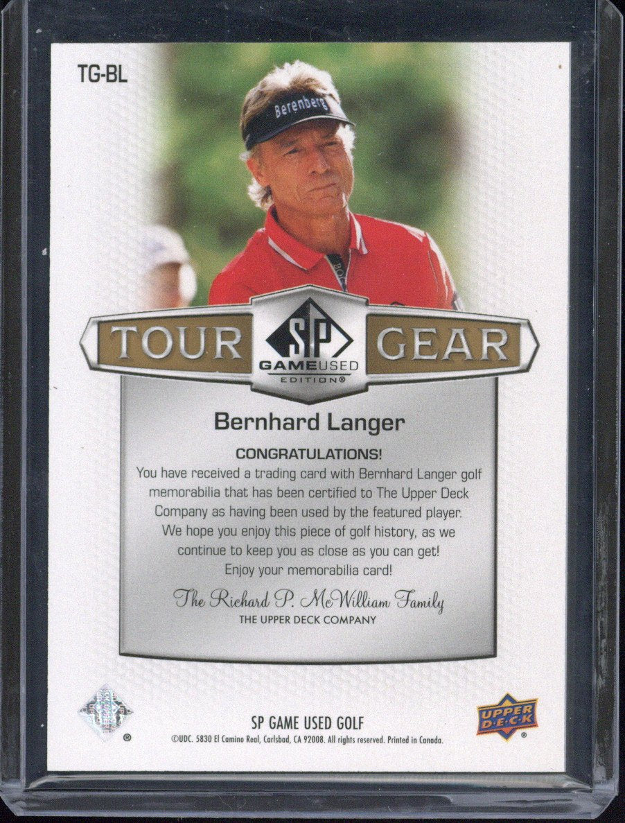 Upper Deck SP Game Used Bernhard Langer Relic /75 #TG-BL