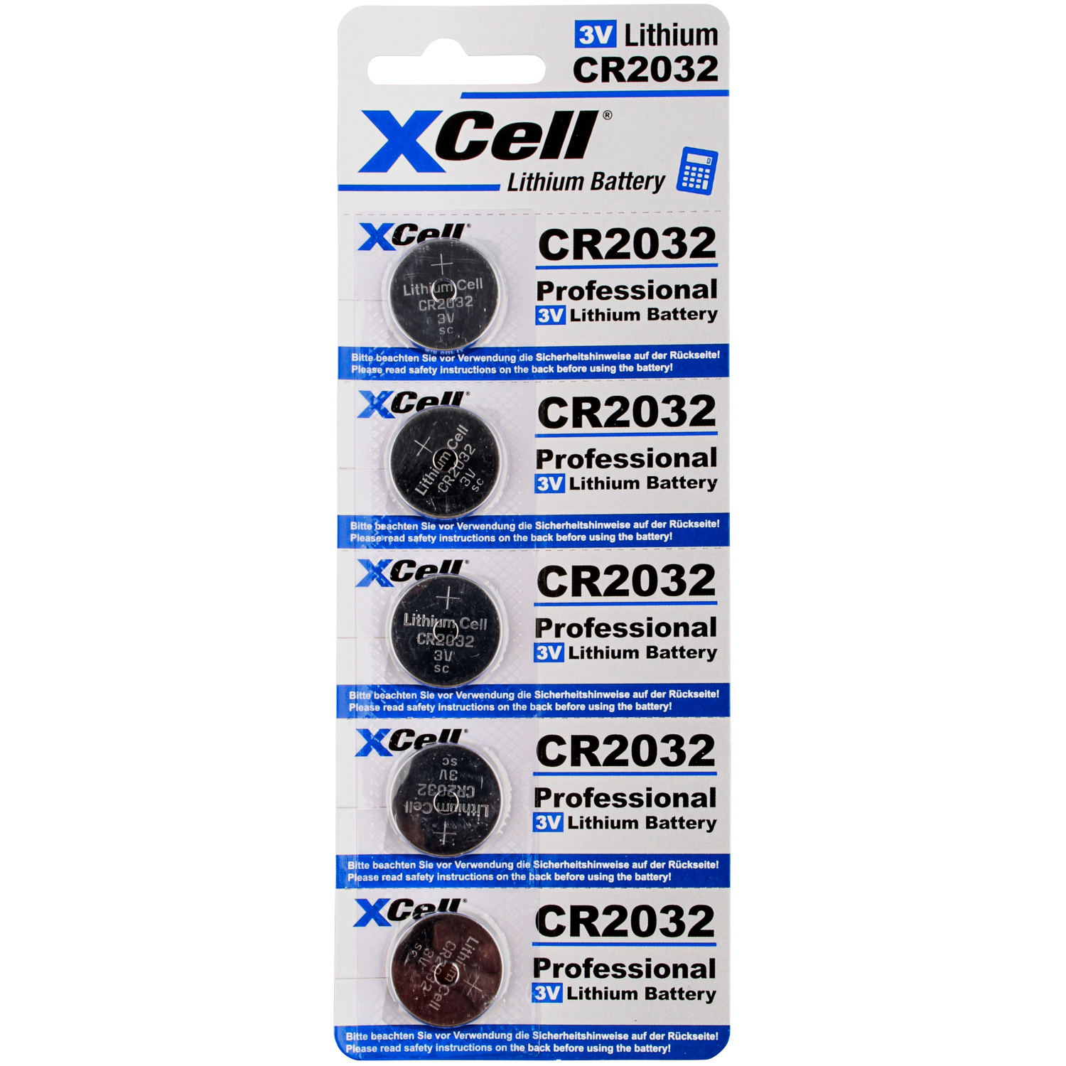 XCell Lithium Button Lines Batteries 3 V (CR2032)