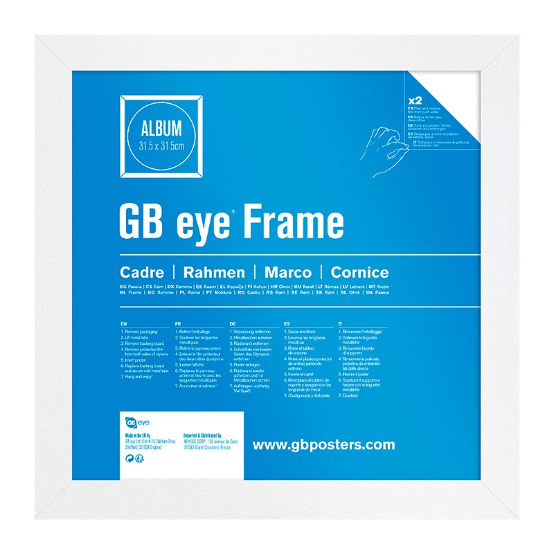 Album & Vinyl Frame White (31.5x31.5cm)