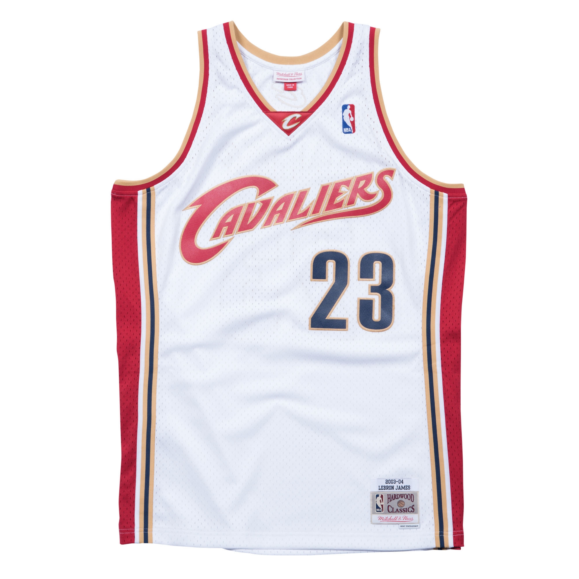LeBron James #23 Cleveland Cavaliers 2003-04 Swingman NBA Jersey White