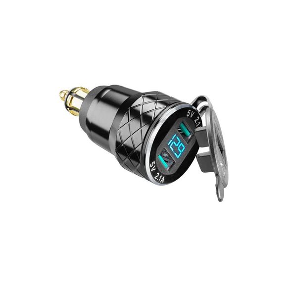 Adaptateur allume cigare Interphone USB POUR PRISE DINRef : ITP0069 / ACCDIN2USBALU19