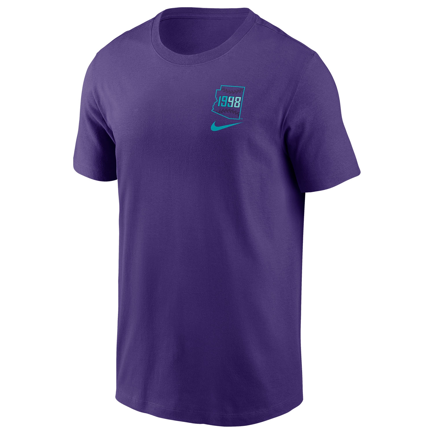 Arizona Diamondbacks City Connect 2-Hit Nike Cotton T-Shirt Purple