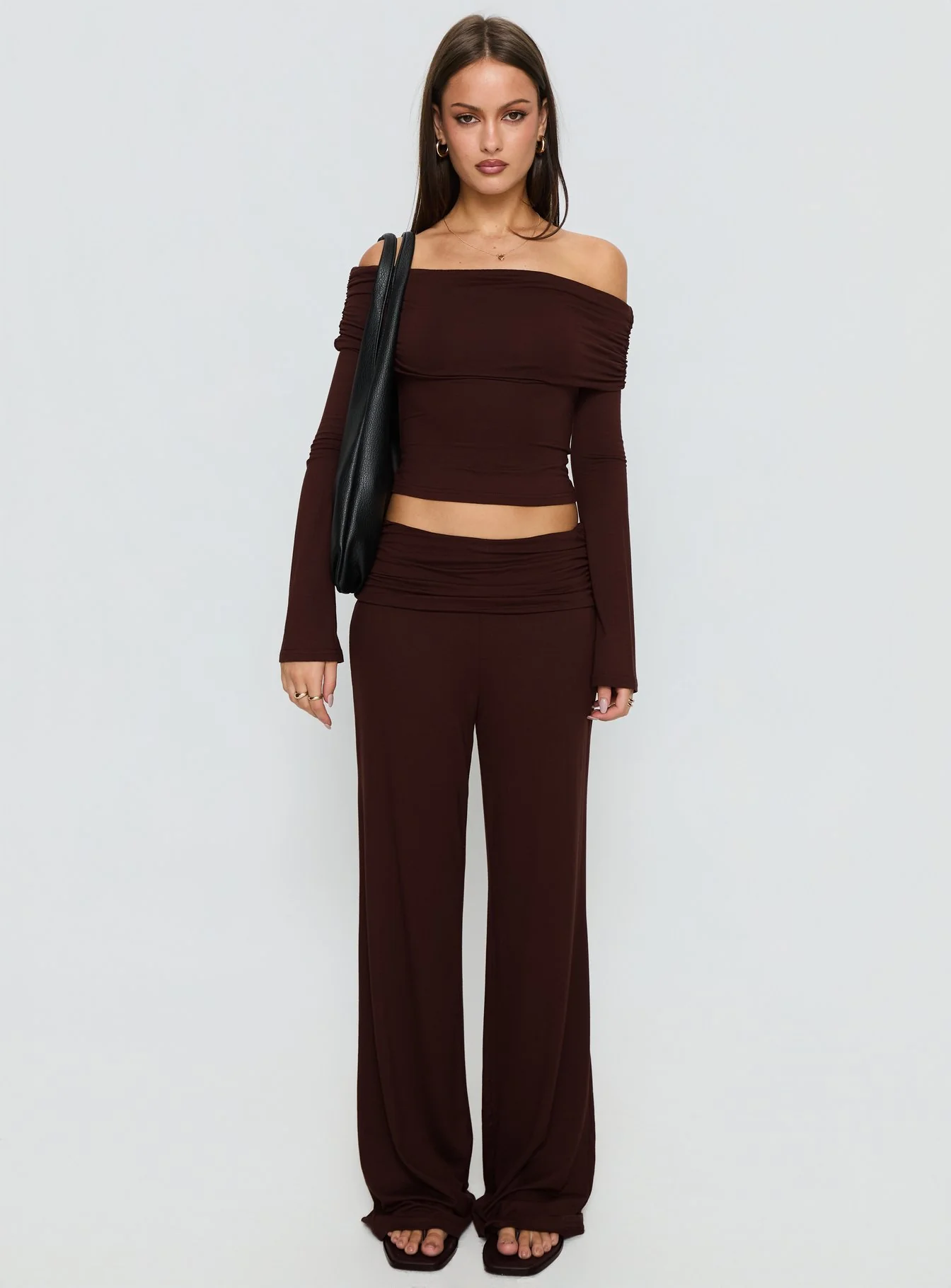 Fawne Long Sleeve Top Brown