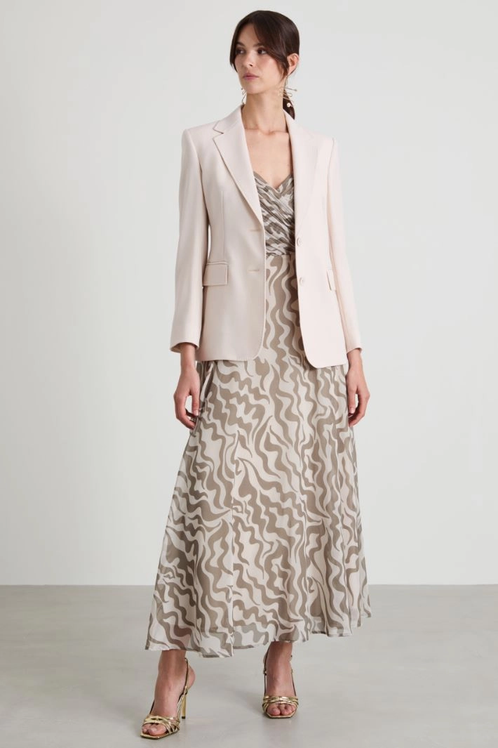 Crepe fabric blazer - LIGHT PINK