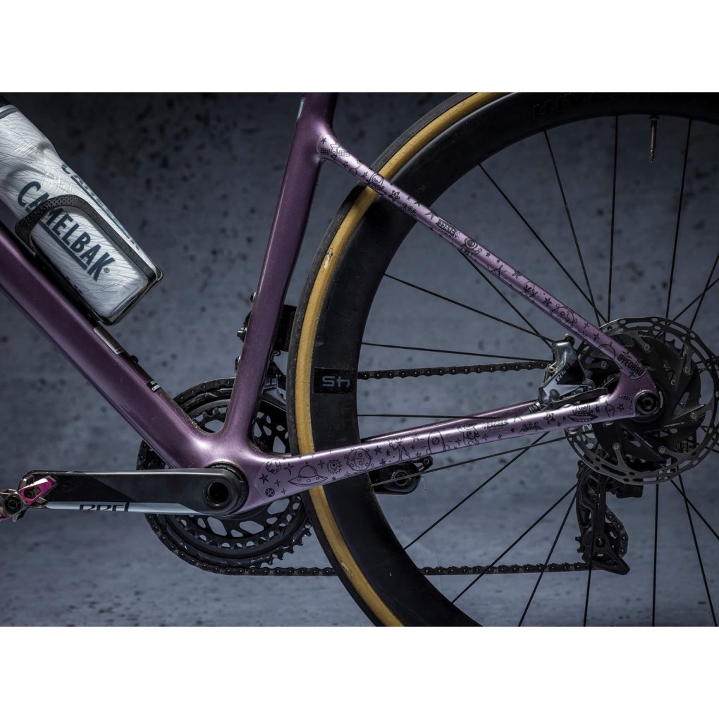 DYEDBRO Gravel Frame Protection Kit SPACE TRIP - black matte