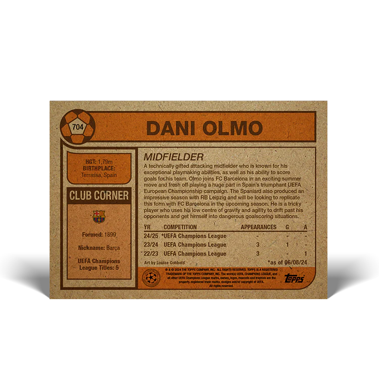 UCC Living Set Card 704 - Dani Olmo