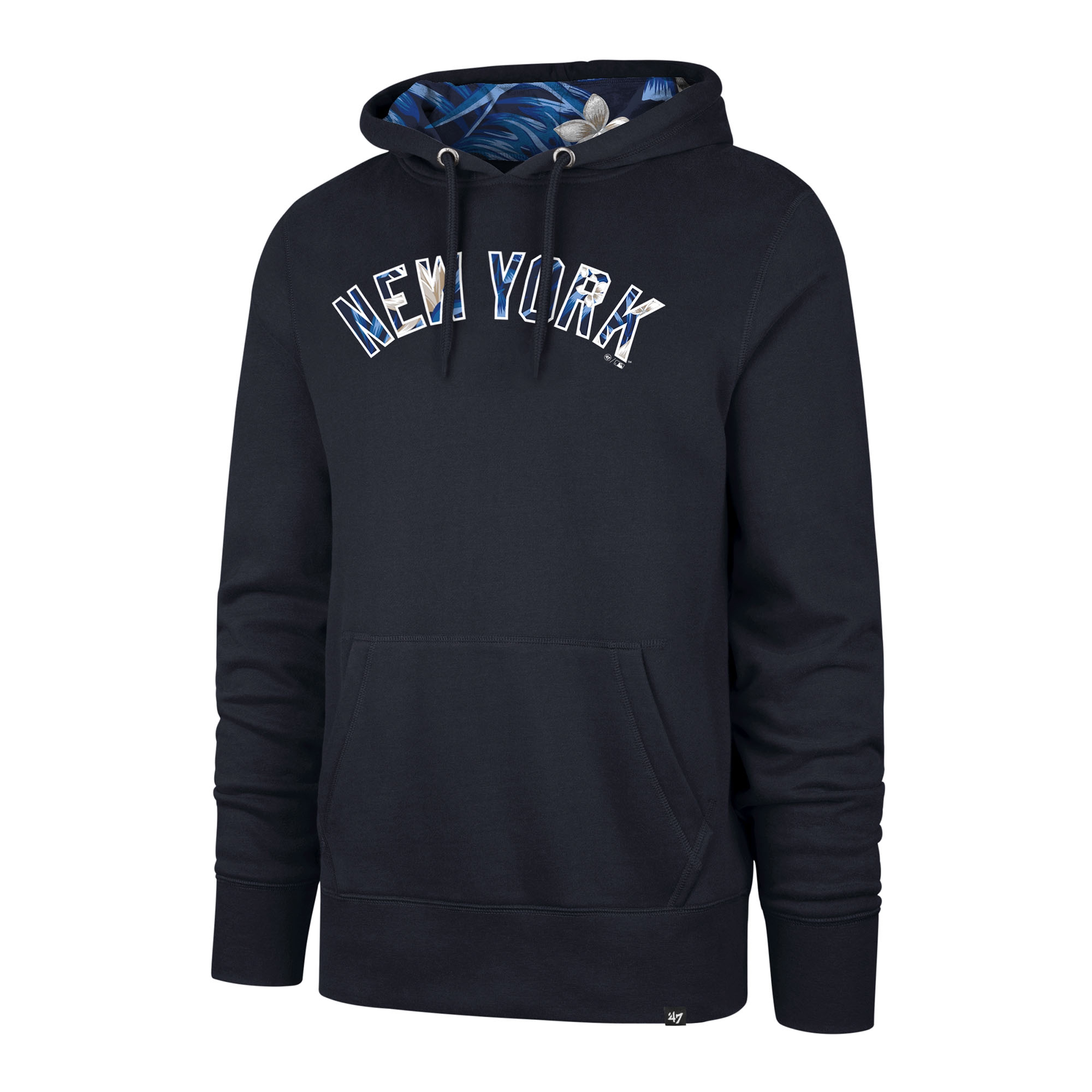 New York Yankees Cali Floral '47 Helix MLB Hoodie Navy