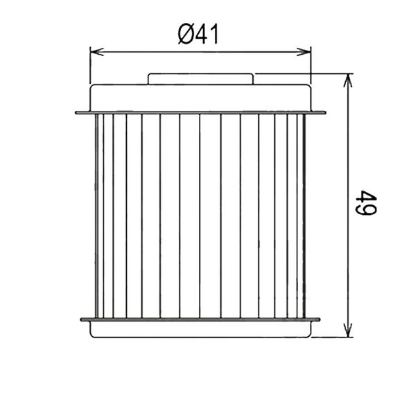 Filtre à huile HifloFiltro HF168 Type origineRef : HF0725 / 07120266
