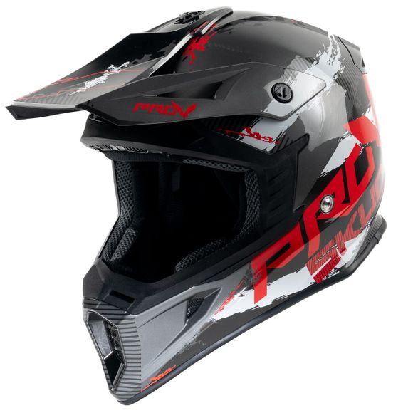 Prov SKUD STO 2026 cross helmet - Red / BlackRef: POV0022