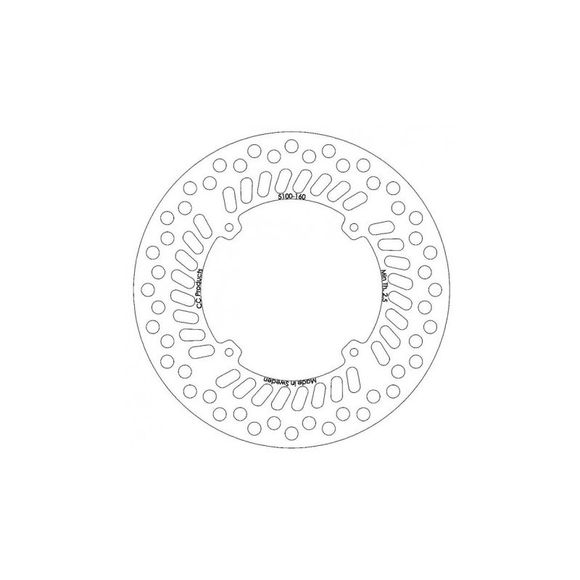 Disque de frein Rond CC Products DISQUE DE FREIN AVANTRef : CCP0009 / CC5100-160