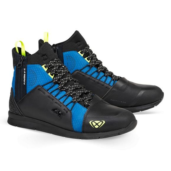 Baskets Moto Ixon FREAKY WATERPROOF - Noir / BleuRef : IX1696-C39227