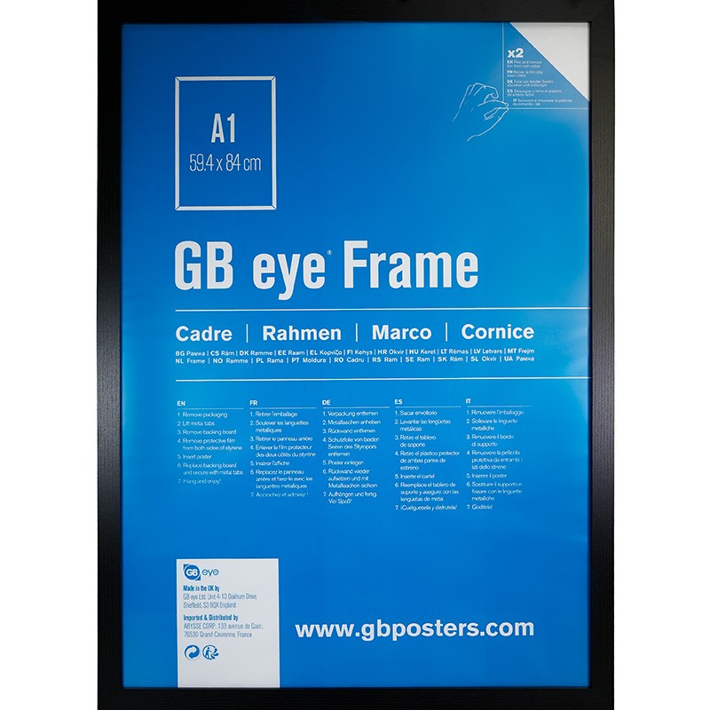MDF Black Frame A1 (59,4 x 84.1cm)