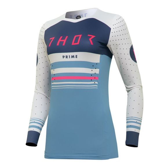 Thor PRIME BLAZE WOMEN 2023 cross jersey - White / BlueRef: TO2964