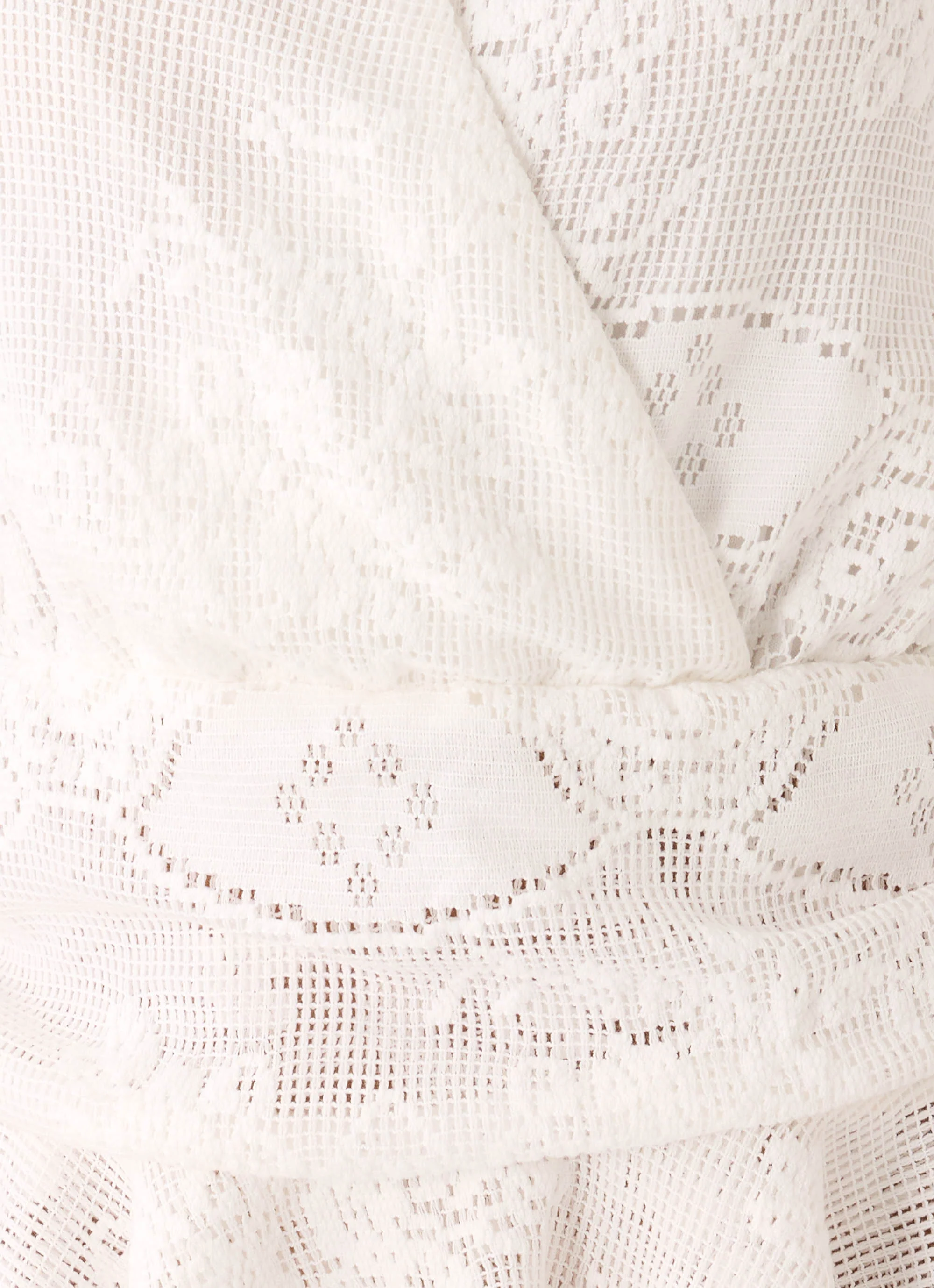 Jovanna Lace Mini Dress - White