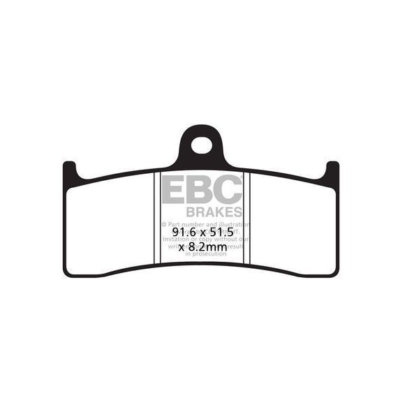 EBC Organic Front Brake PadsRef: FA424 / 17211499