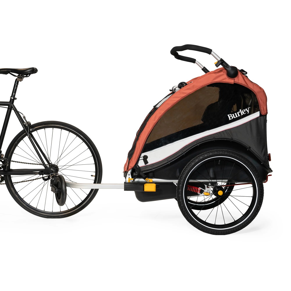 Burley Cub X Bike Trailer for 1-2 Kids - sandstone red/charcoal