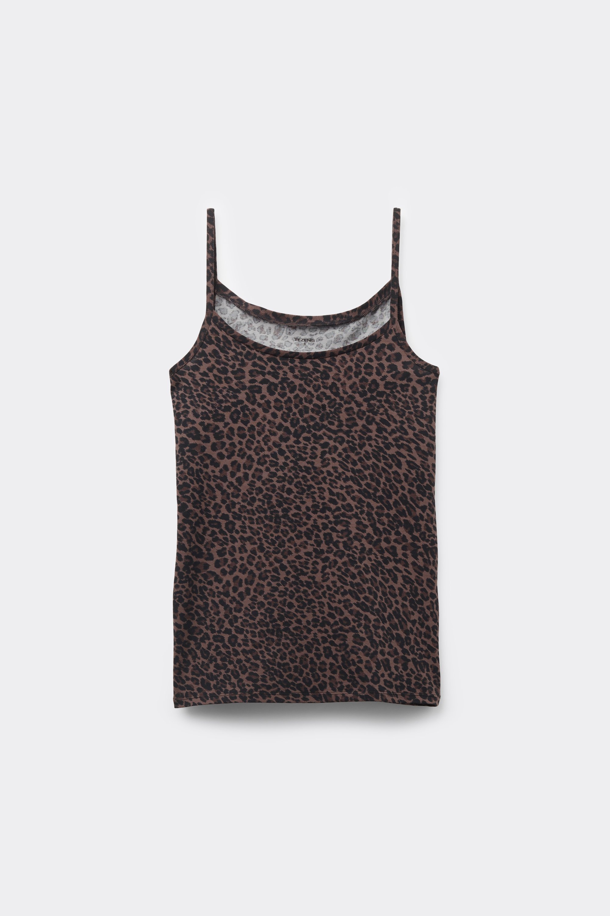 Round-Neck Camisole in Stretch Cotton