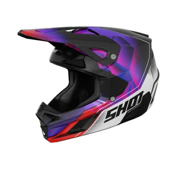 Casque cross Shot SPEED ENFANT - Violet / VertRef : SO3045
