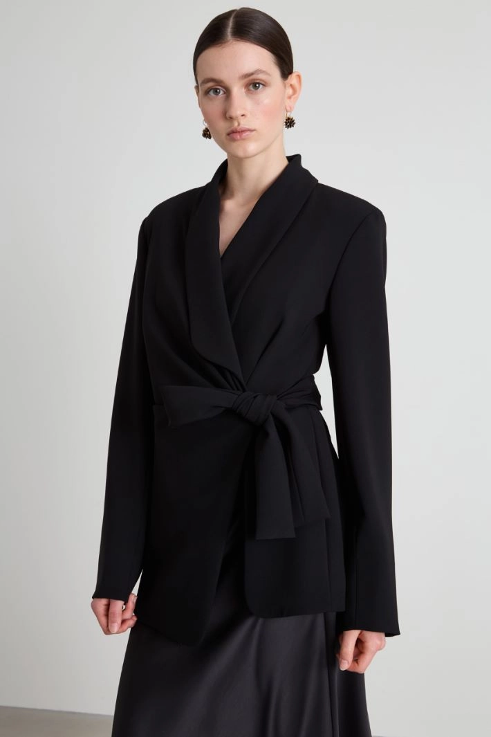 Cady crossover blazer - BLACK