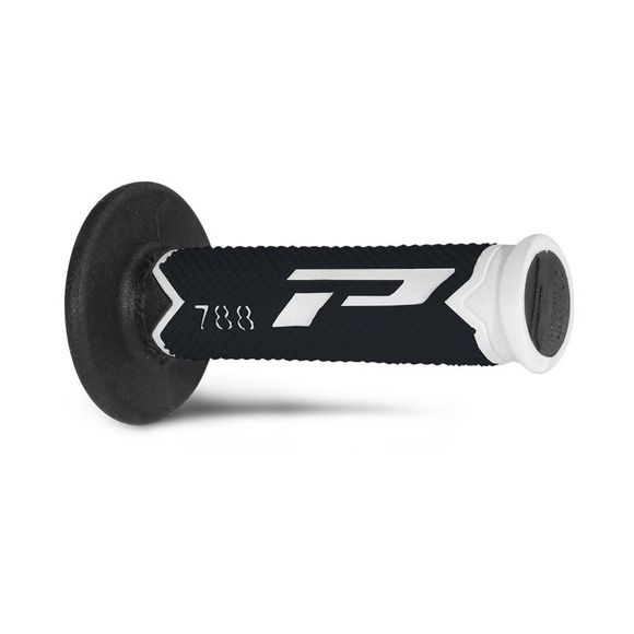 Progrip MX 788 FLUO Universal Handlebar Grips - White / BlackRef: PRG0175