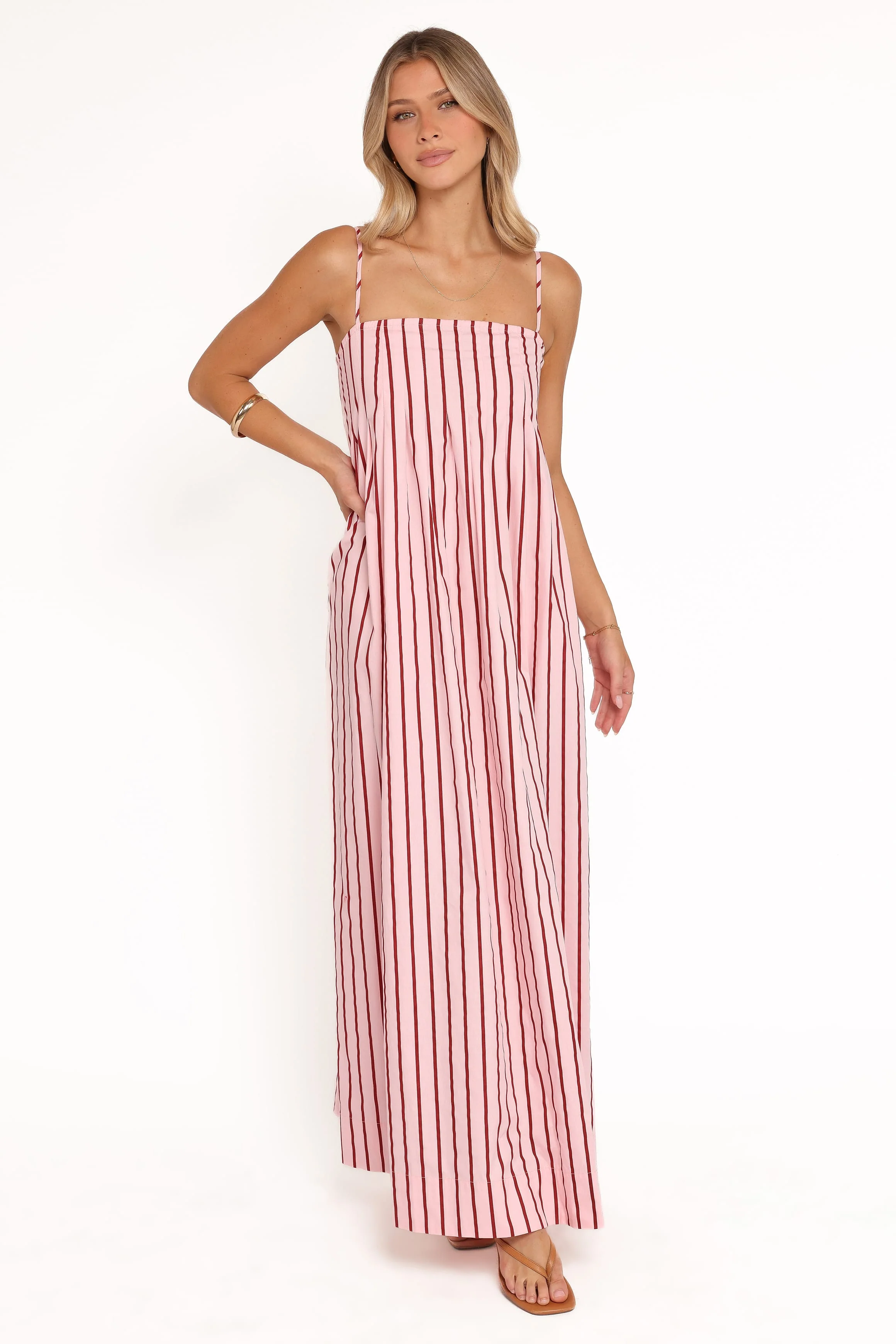 Arletta Maxi Dress - Pink Stripe