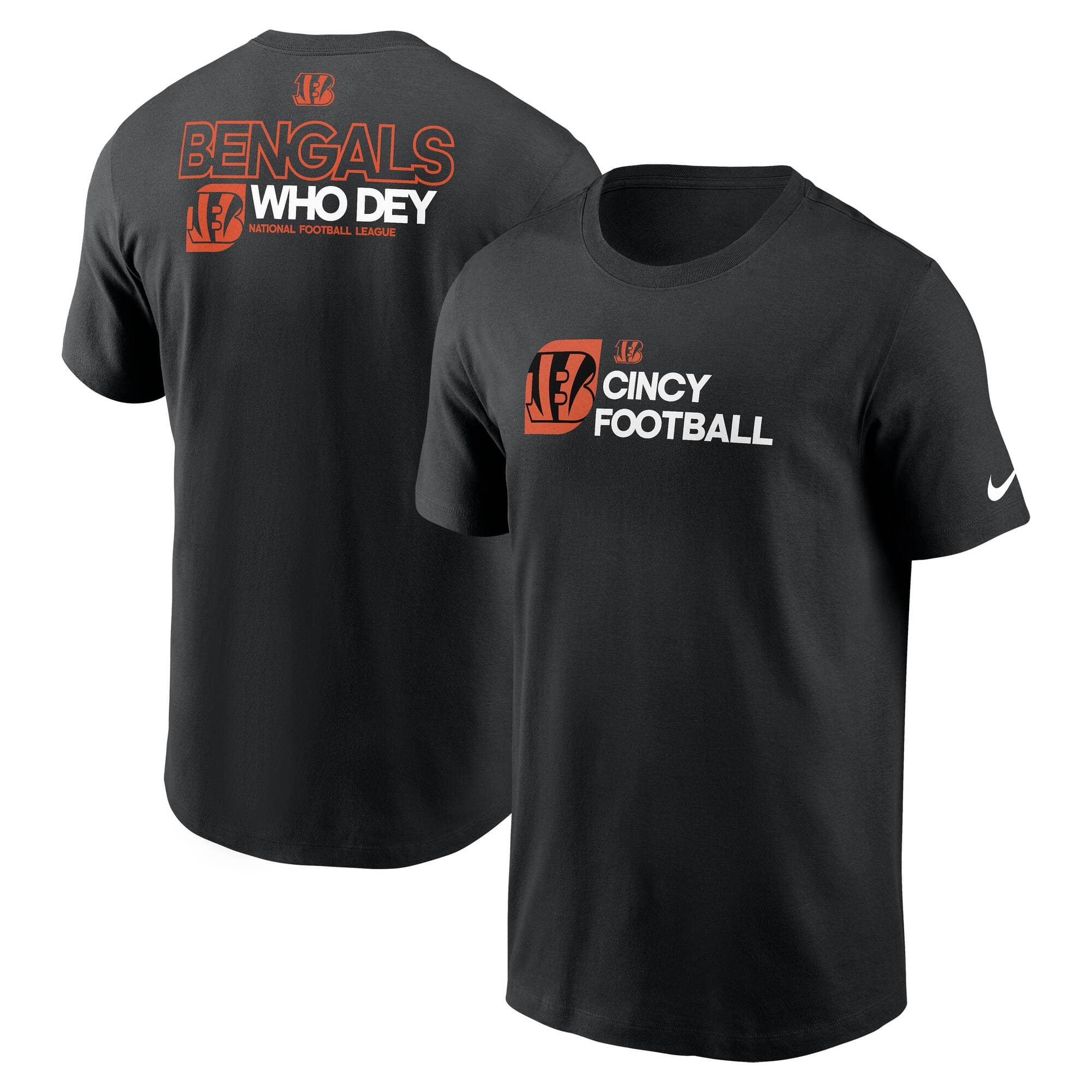 Cincinnati Bengals Team Slogan Nike Essential NFL T-Shirt Black