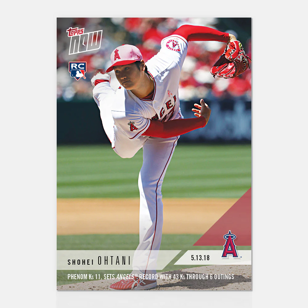 Shohei Ohtani - 05/13/2018 TOPPS NOW® Card 210 - Print Run: 5544