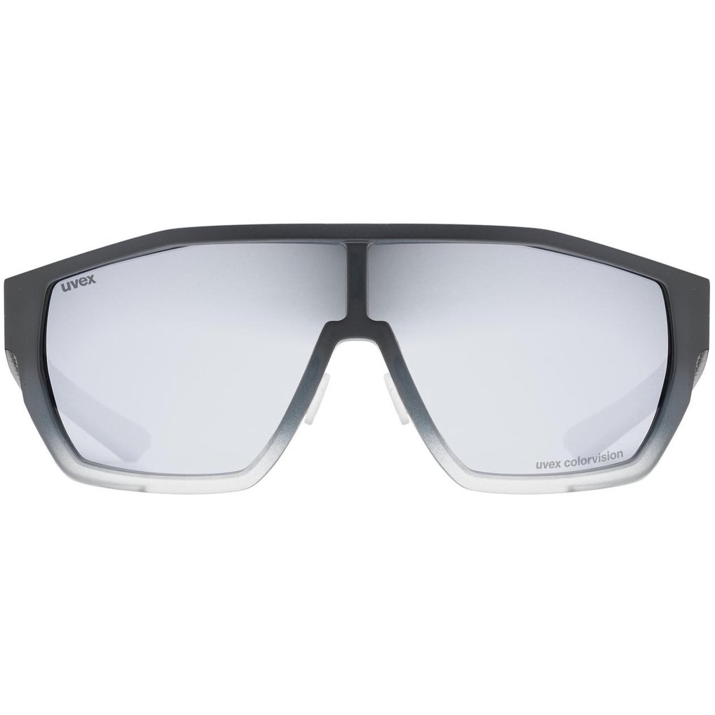 Uvex mtn style CV Glasses - black matt fade/colorvision mirror silver