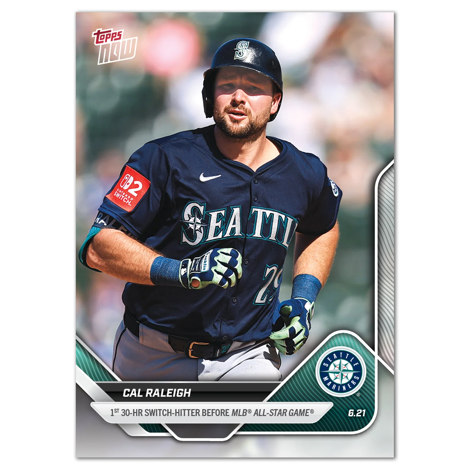 Cal Raleigh - 2025 MLB Topps NOW® - Card 331
