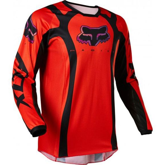 Maillot cross Fox 180 VENZ - FLUO RED 2023 - Rouge / NoirRef : FX3684