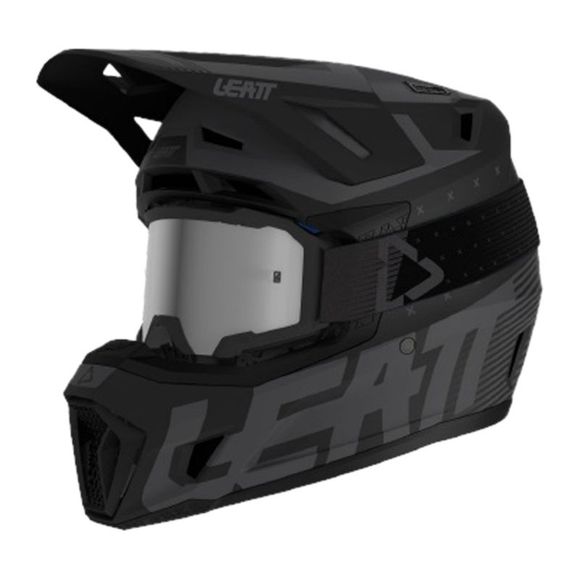 Leatt 7.5 V23 cross helmet with 4.5 Iriz 2025 goggle - BlackRef : LB0669