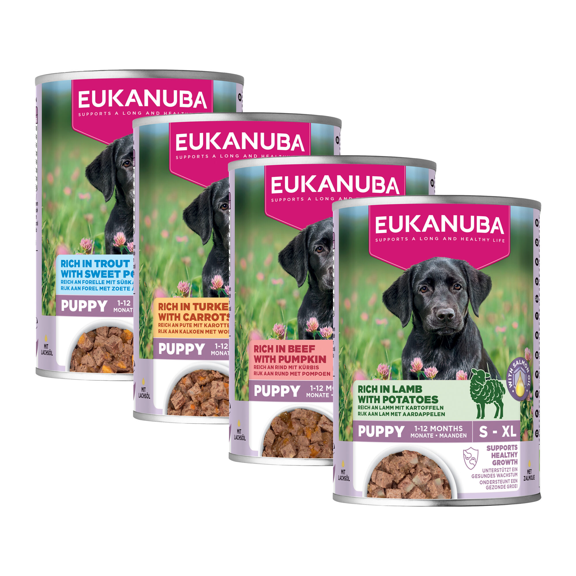 Eukanuba Dog Puppy - Wet Food - Trout & sweet potato - 6 x 400g