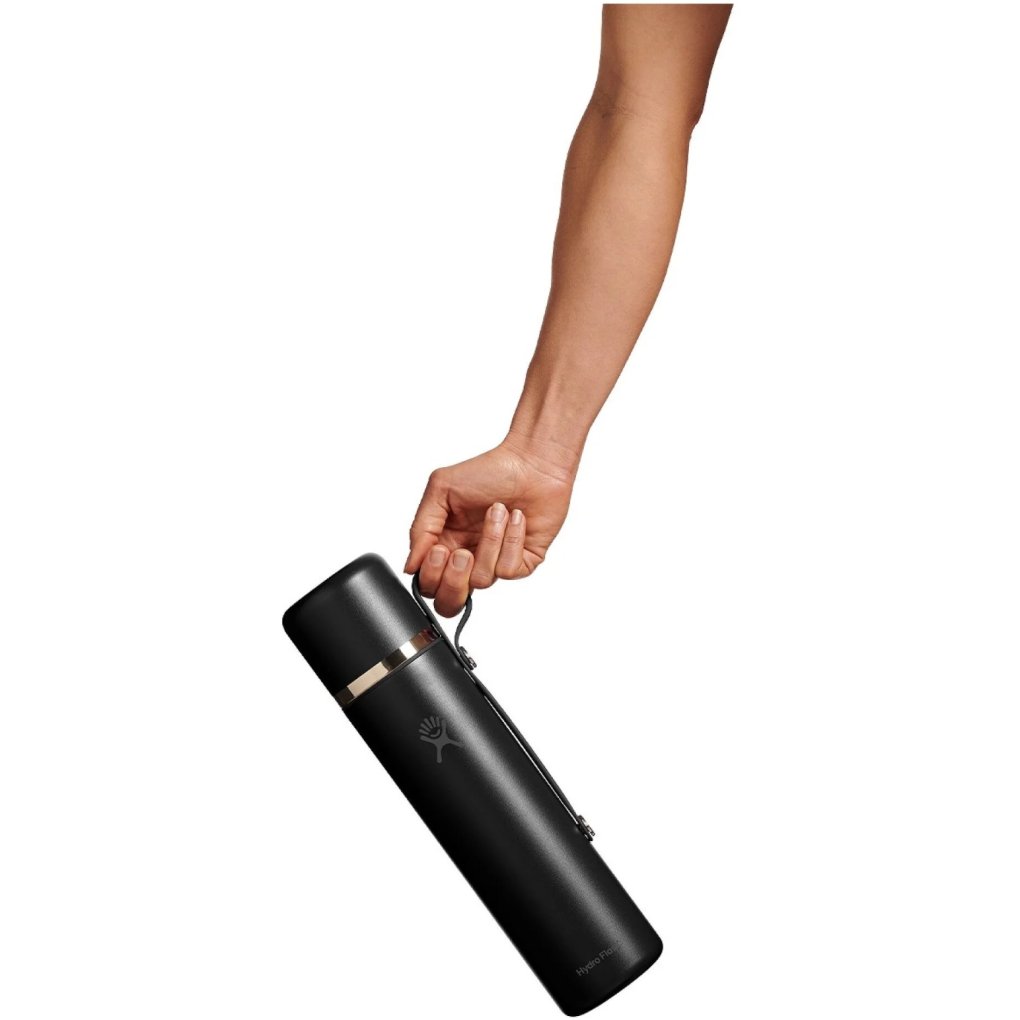 Hydro Flask 36oz Hot Flask And Cup Insulated Bottle - 1.06L - Black