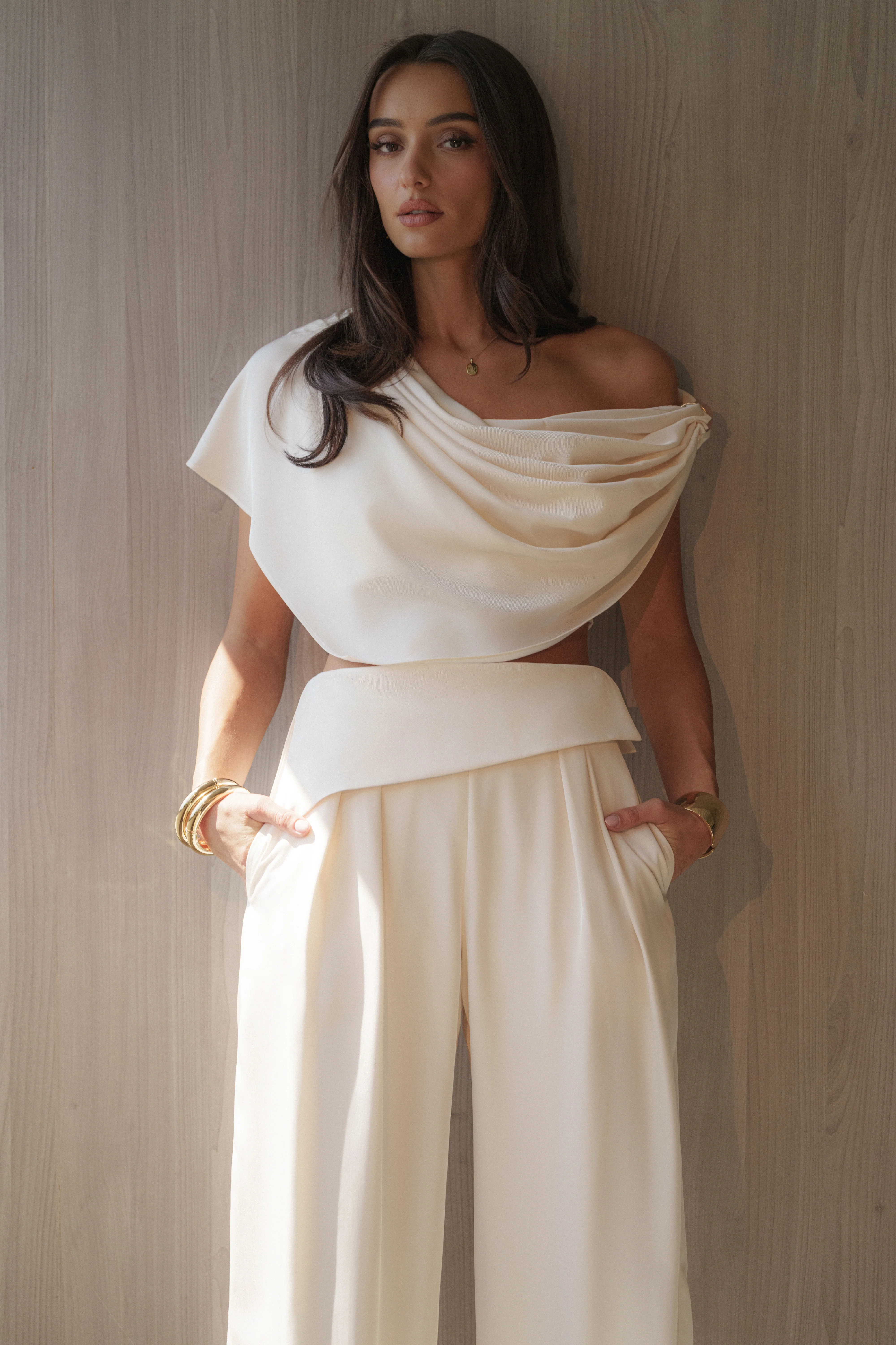 Buttercream Gleam and Glow Satin Top