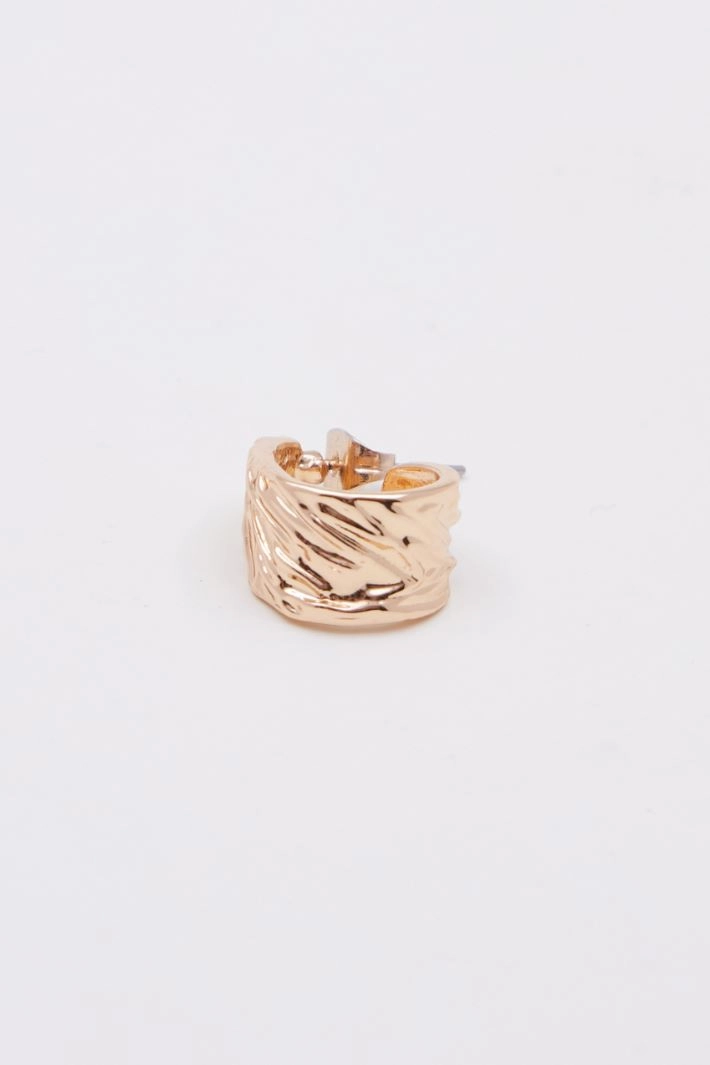 Knurled earrings - GOLD