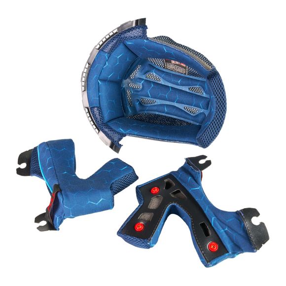 Cheek Pads and Head Liner TT Kini Red Bull MXC1 2026 – BlueRef: KRB0154