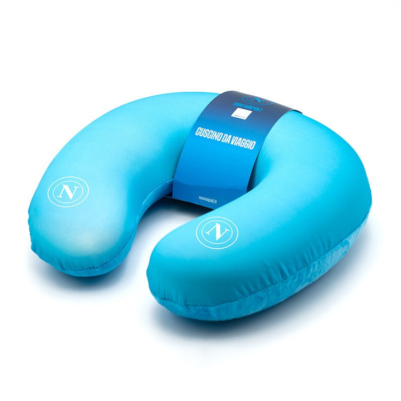 SSC Napoli sky blue travel pillow