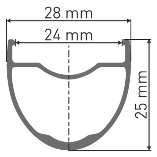 DT Swiss HG 1800 SPLINE 25 Front Wheel - 27.5