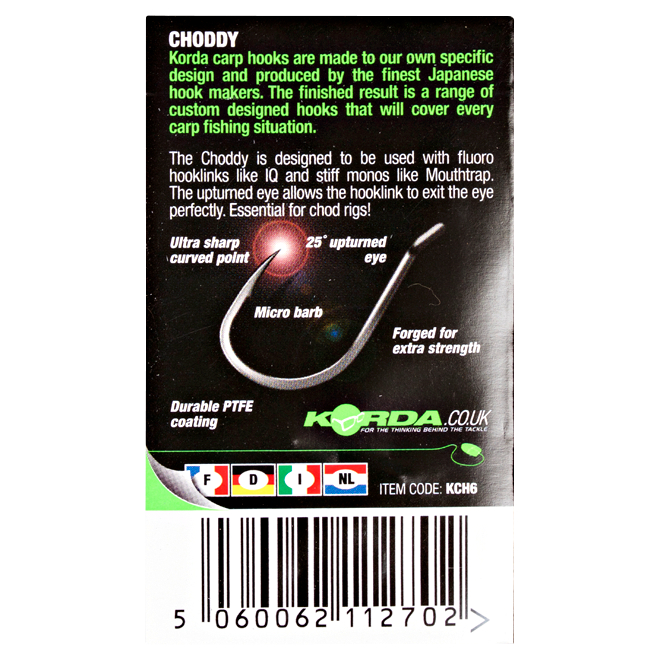 Korda Fishhook Choddy Hook