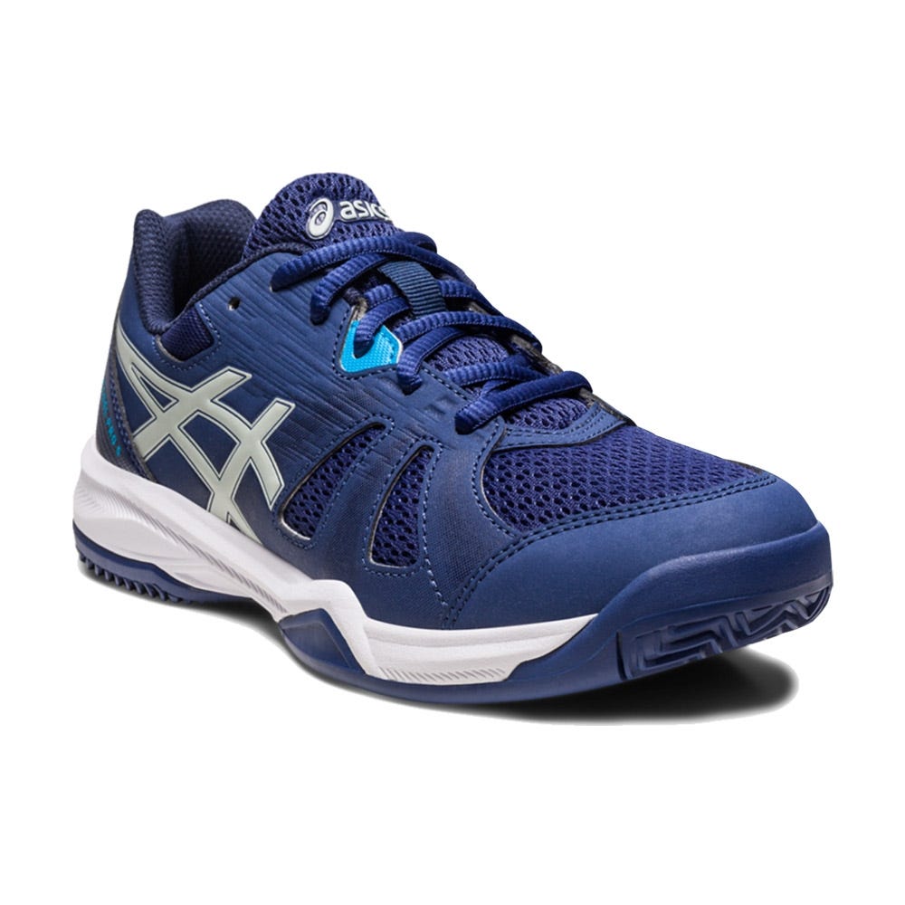 JUNIOR BLUE AND WHITE ASICS GEL PADEL PRO 5 GS 1044A048-401 SHOES