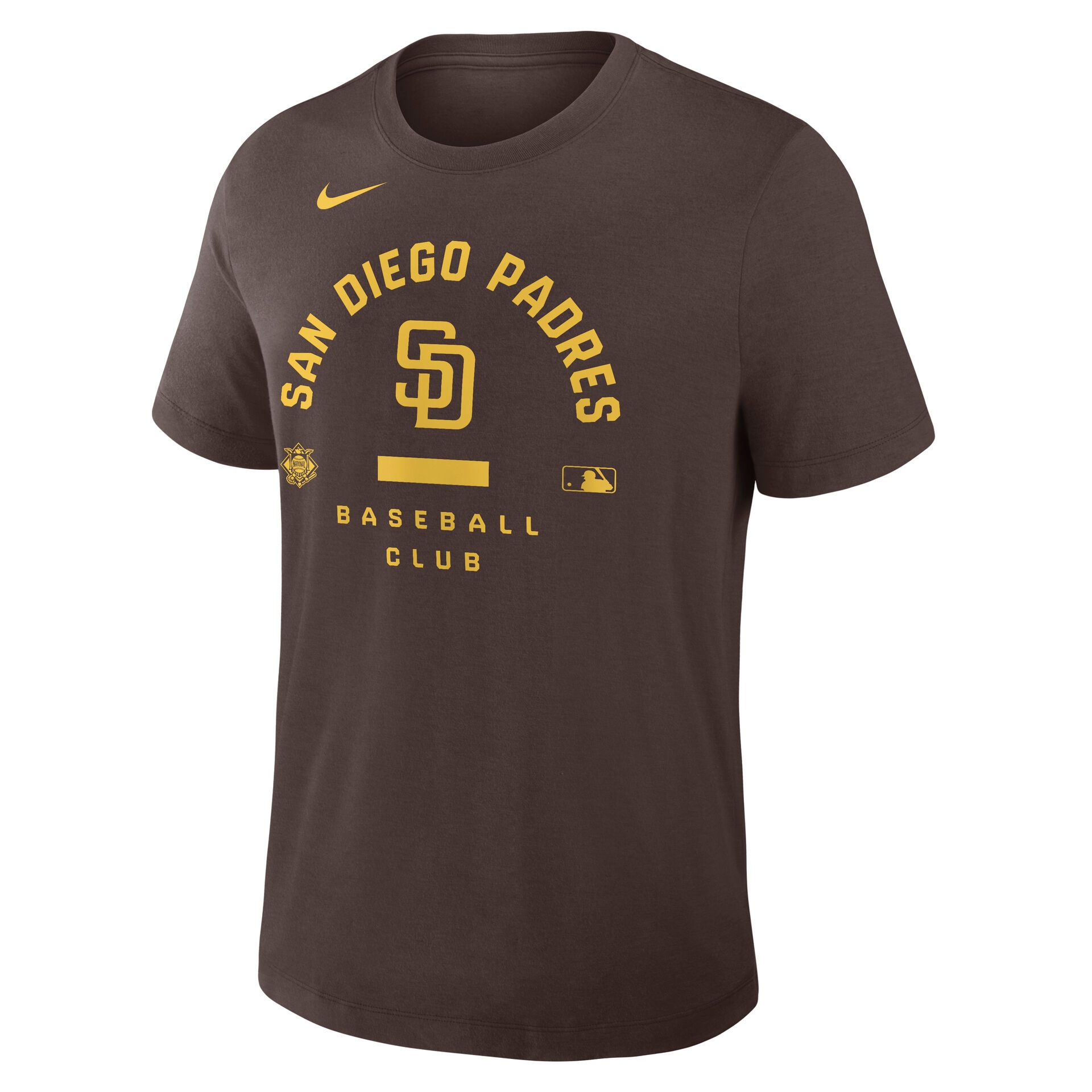 San Diego Padres Early Work 2026 MLB Authentic Tri-Blend T-Shirt Brown