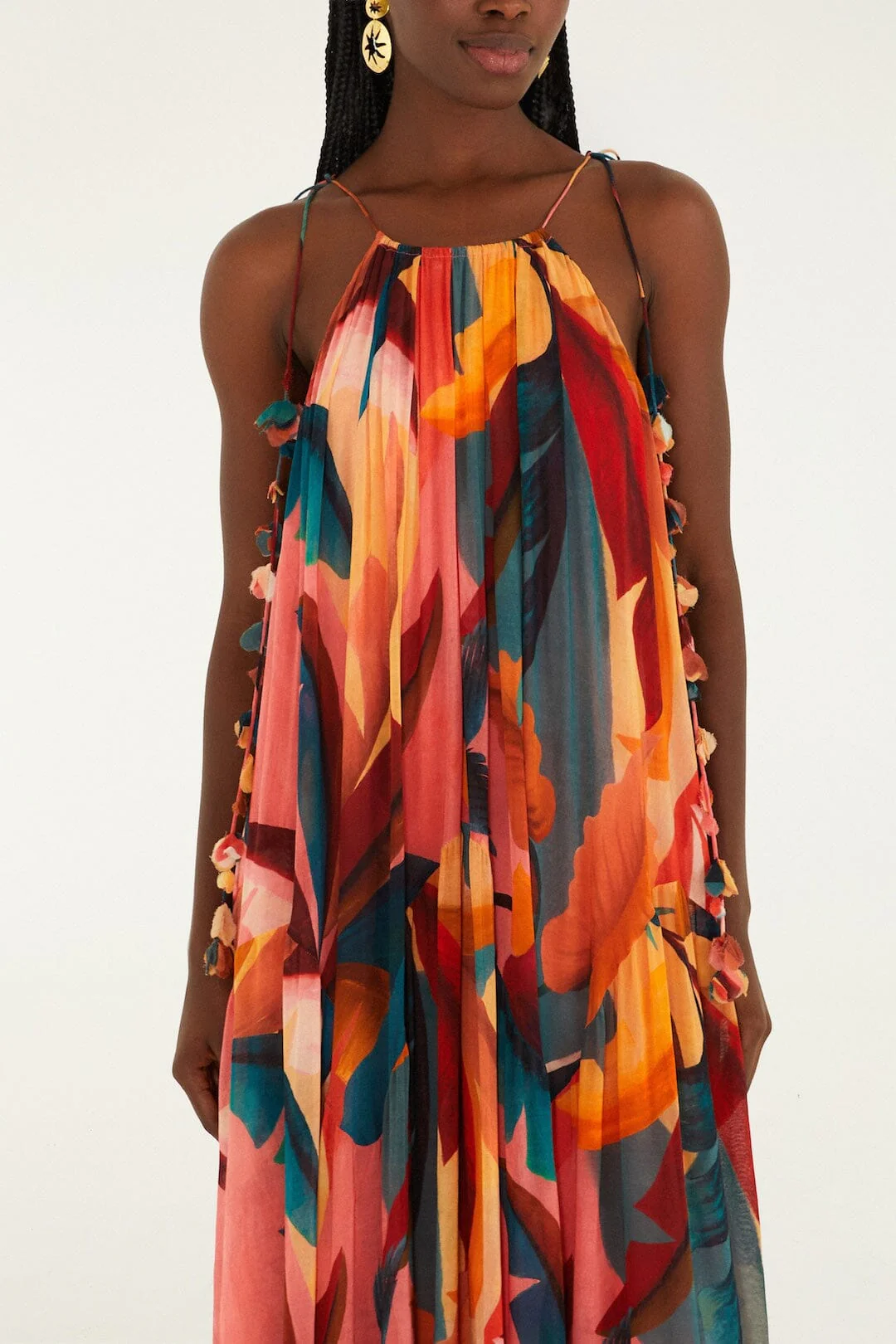 Multicolor Atlantic Rainforest Sleeveless Maxi Dress